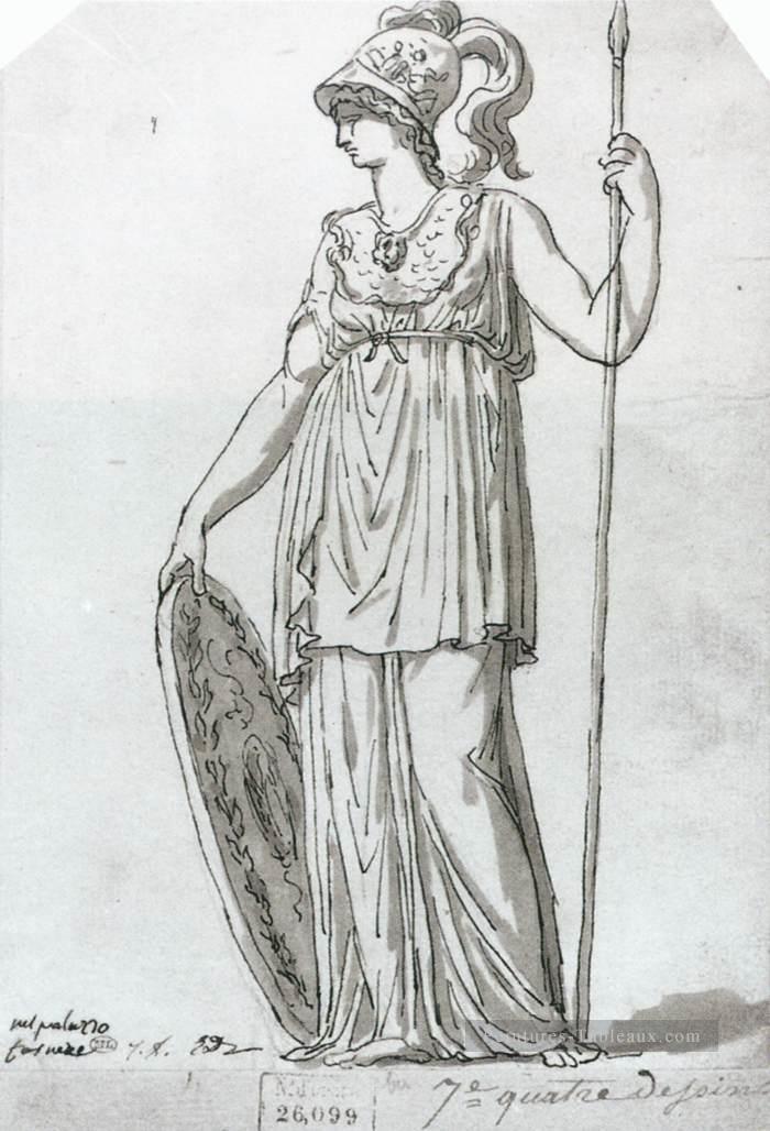 Minerva néoclassicisme Jacques Louis David Peintures à l'huile